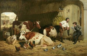 The Latest News, Cattle in the Stable, 1862